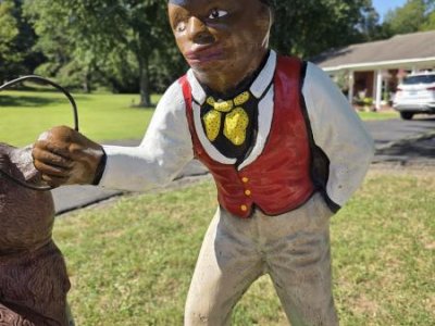 Solid Concrete Lawn Jockey (JACKO)