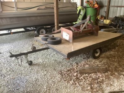 Tilt trailer 6 x 8 with hand winch