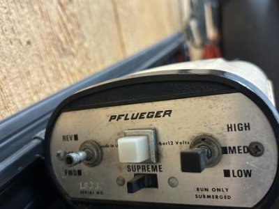 Pflueger Antique Trolling Motor,Runs great!