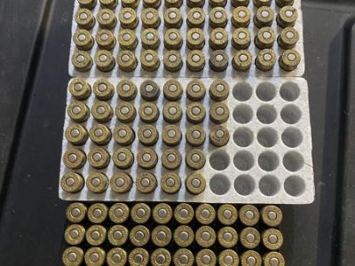 Reloaded 9mm Hornady 124g XTP hollow point 133 rnd