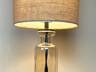 Glass table lamp