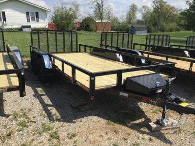 New 82â€x16â€™ Tandem Utility Trailer w/ toolbox 