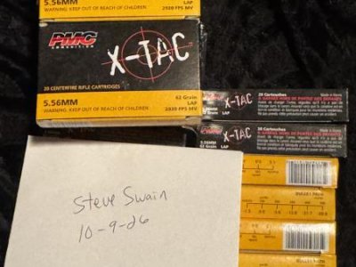 500 rounds 62 gr 5.56 green tips