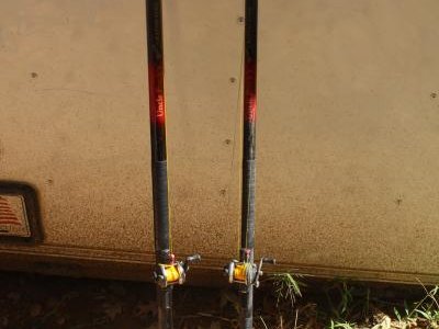 2-Uncle Bucks Deluxe Crappie Poles With Reels